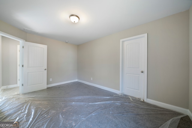 view of carpeted empty room