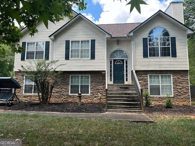 view of split foyer home