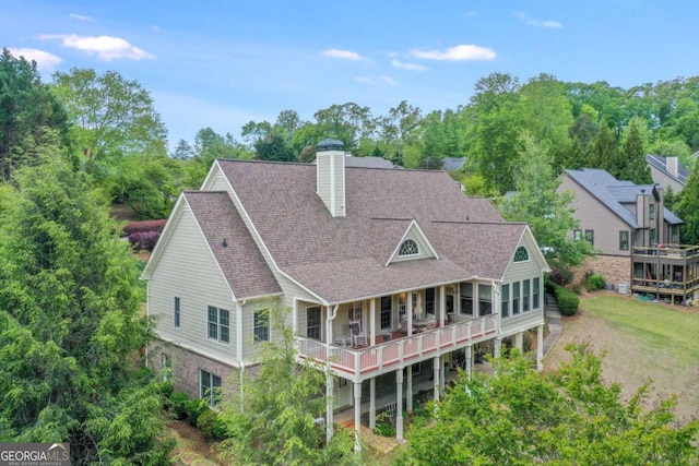 view of rear view of property