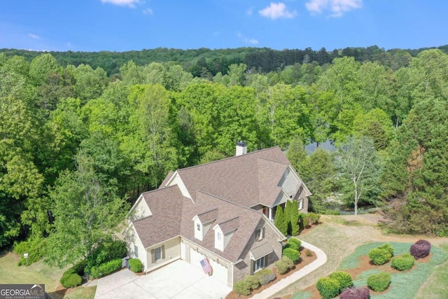 birds eye view of property