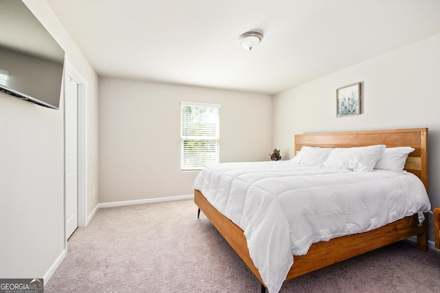 bedroom with carpet flooring