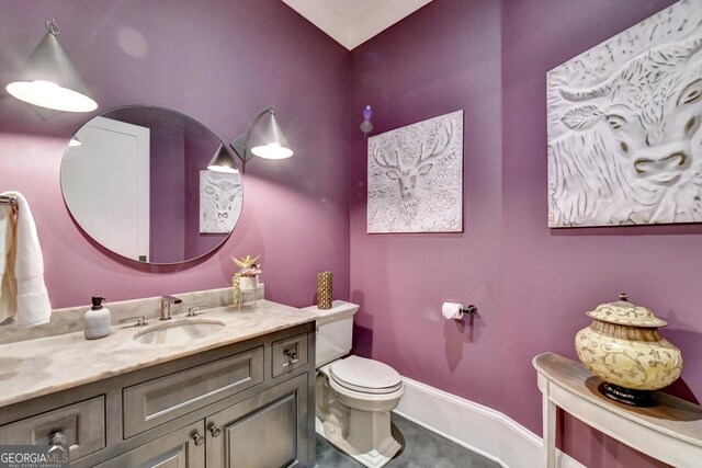 962 Chattooga Trce, Suwanee, GA 30024 - half bath with vanity and toilet