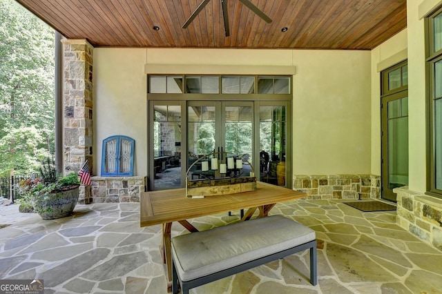 962 Chattooga Trce, Suwanee, GA 30024 - view of patio / terrace featuring french doors