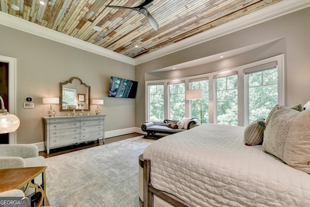 962 Chattooga Trce, Suwanee, GA 30024 - bedroom featuring ornamental molding, wood finished floors, and recessed lighting