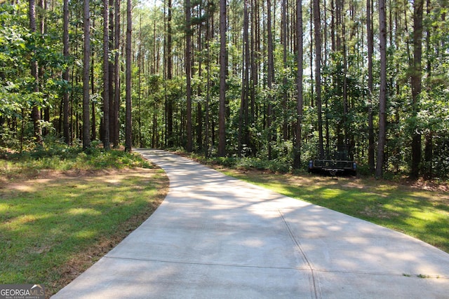 view of street with a view of trees