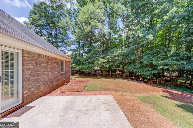 view of yard with a patio