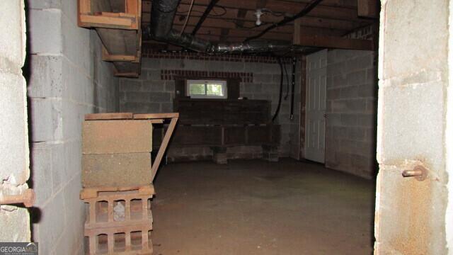 view of basement