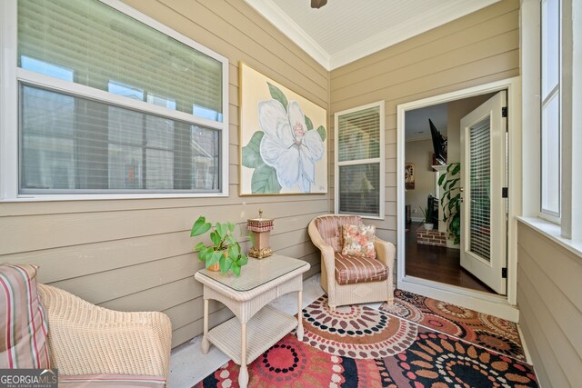 view of sunroom