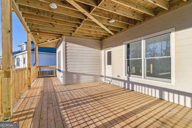 view of wooden terrace