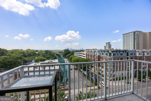 view of balcony