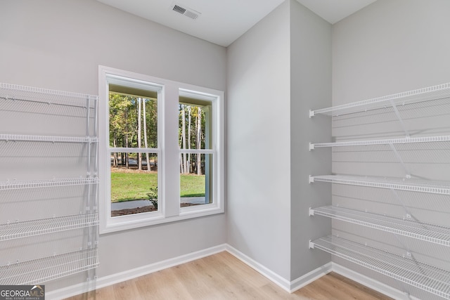 interior space featuring hardwood / wood-style flooring