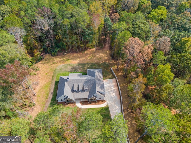 831 Banks Cir, Carrollton, GA 30116 - view from above of property featuring a heavily wooded area