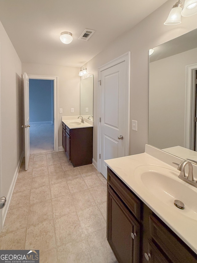 bathroom featuring vanity