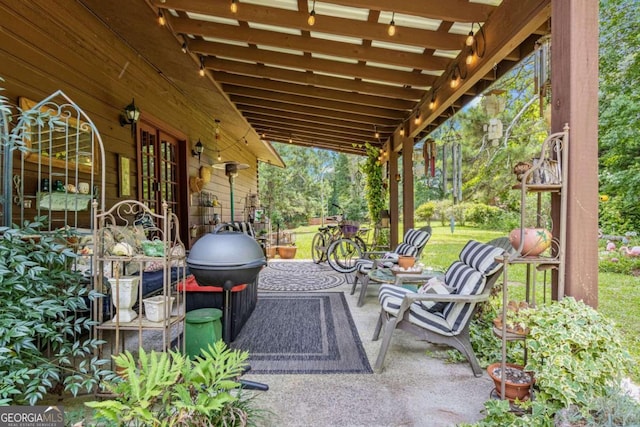 view of patio