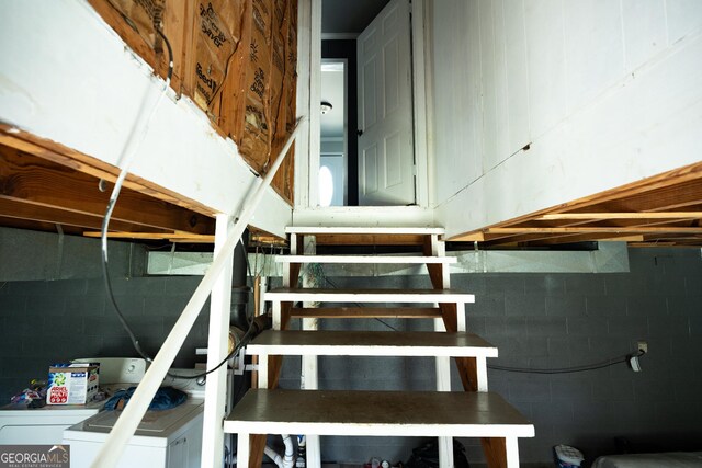 view of staircase