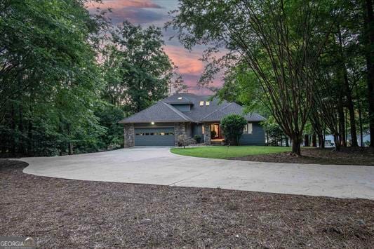 view of front of home featuring a garage