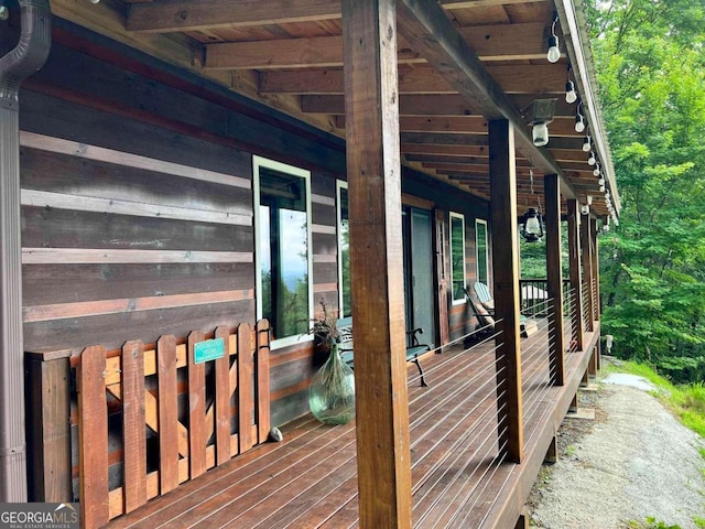 870 Morton Dr, Ellijay, GA 30540 - view of wooden terrace
