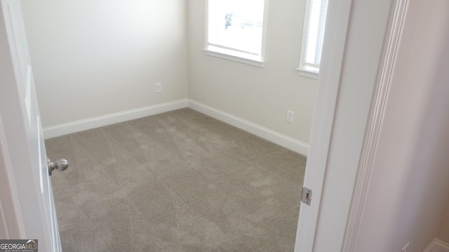 view of carpeted empty room