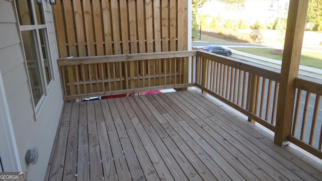 view of wooden terrace