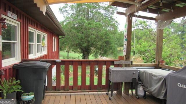 2296 Athens Rd, Royston, GA 30662 - view of wooden deck