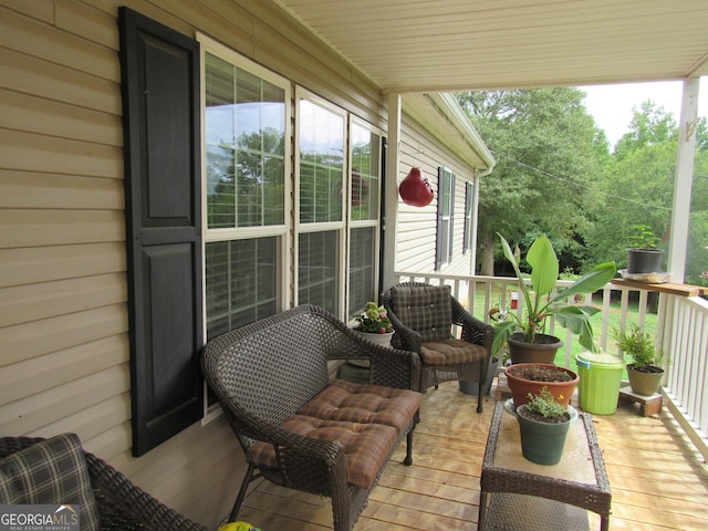 view of balcony