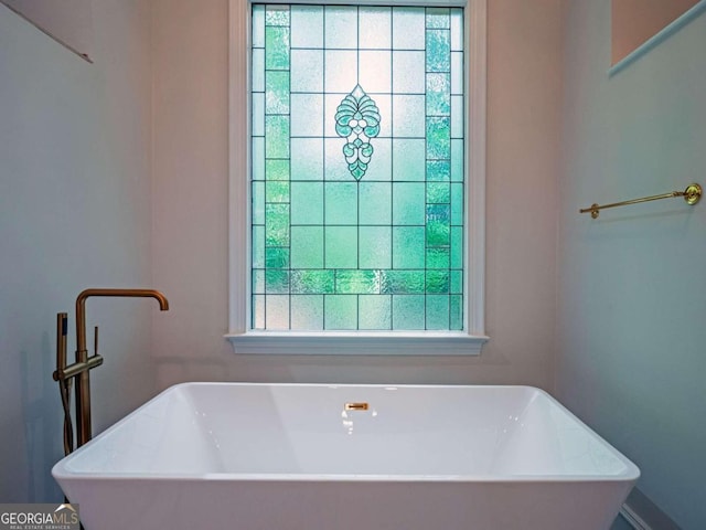 bathroom with a bathing tub