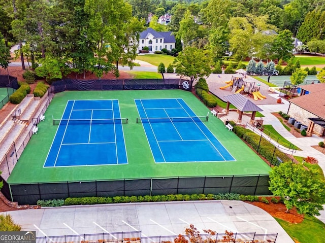 view of sport court