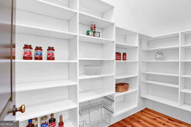 view of pantry