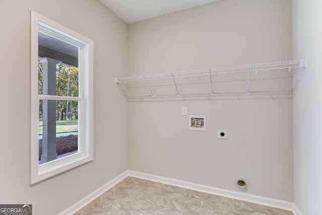 1797 Star Point Rd, Carrollton, GA 30116 - washroom featuring electric dryer hookup, washer hookup, and baseboards