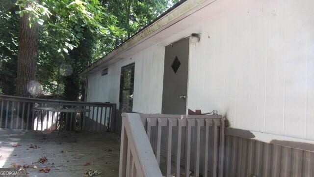 544 Lakeside Trl, Martin, GA 30557 - view of wooden deck