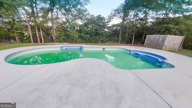 view of pool