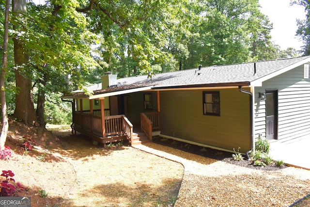 view of rear view of house