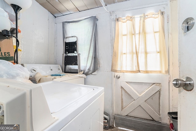 laundry area with washer and dryer