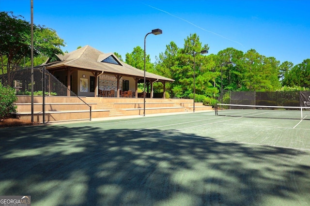 view of sport court