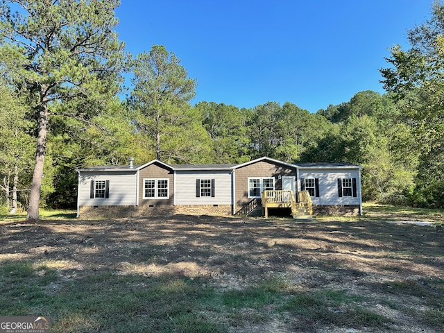 view of manufactured / mobile home