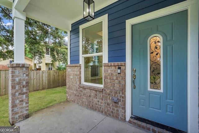 view of entrance to property