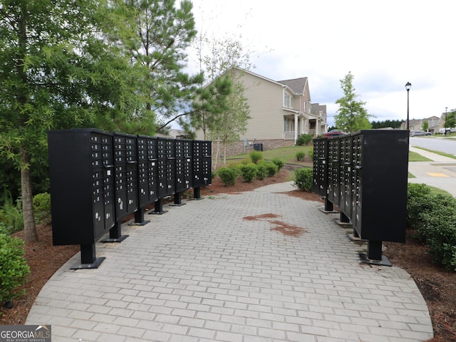 view of community with mail boxes