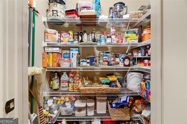 view of pantry