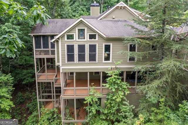 view of rear view of house