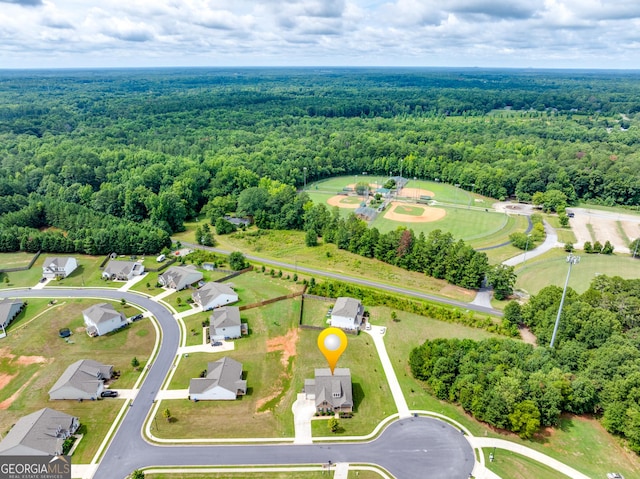 birds eye view of property