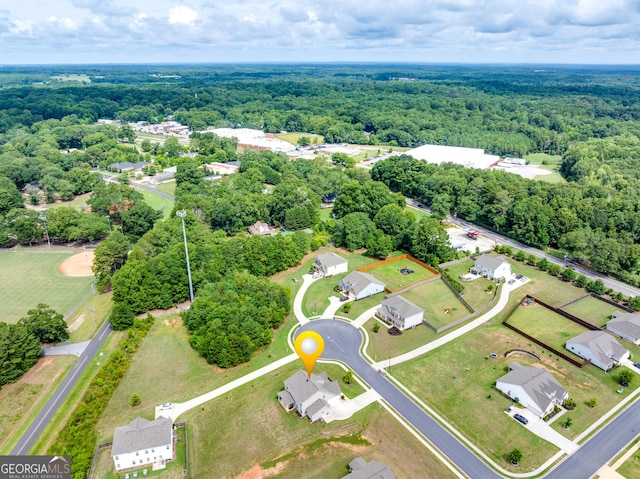 birds eye view of property