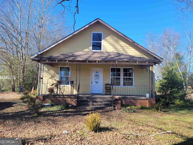 view of front facade with a porch