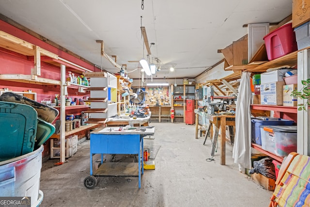 view of storage room