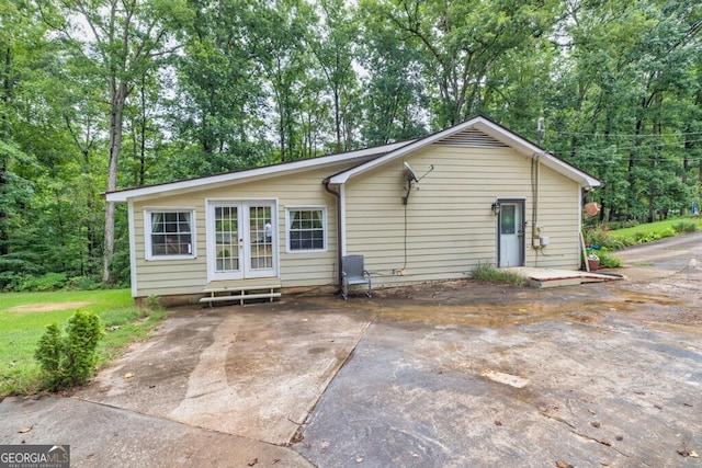 view of rear view of property