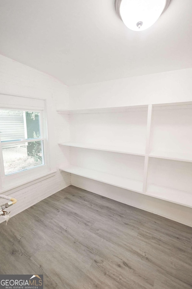 interior space with wood finished floors