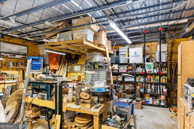 view of storage room