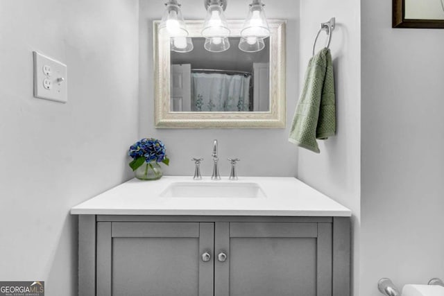 bathroom with vanity