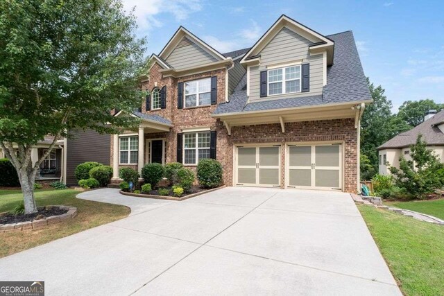 view of front of house featuring a garage