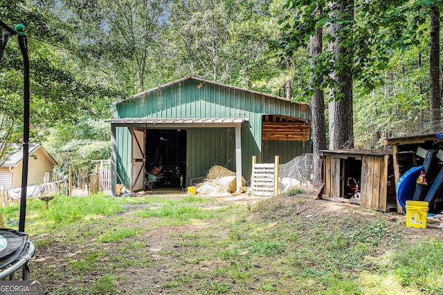 view of outbuilding