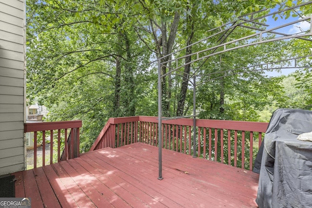 view of wooden terrace